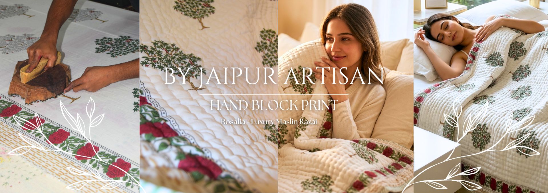 Traditional Jaipuri Hand Block Print Fabrics & Ethnic Wear