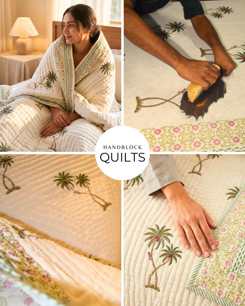 Traditional Jaipuri Hand Block Print Fabrics & Ethnic Wear