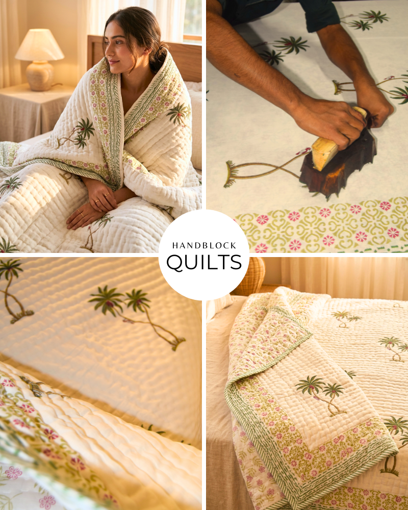 Traditional Jaipuri Hand Block Print Fabrics & Ethnic Wear