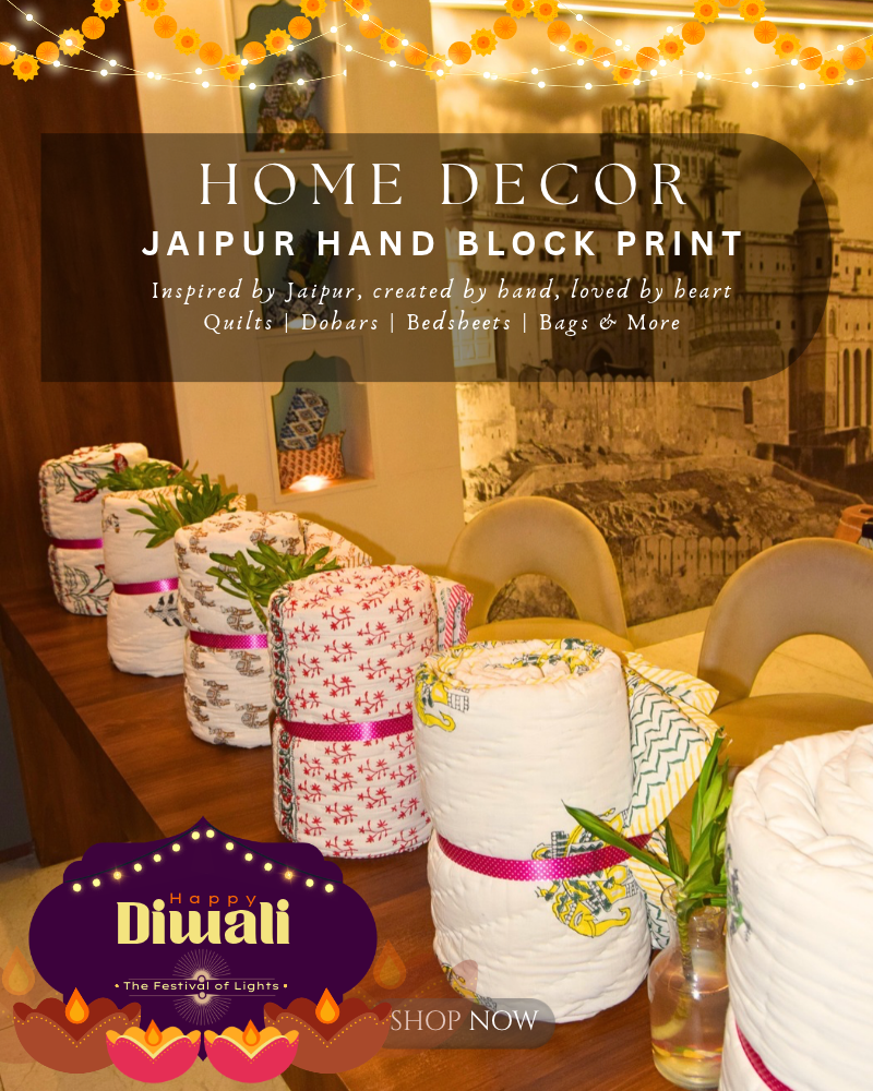 Traditional Jaipuri Hand Block Print Fabrics & Ethnic Wear