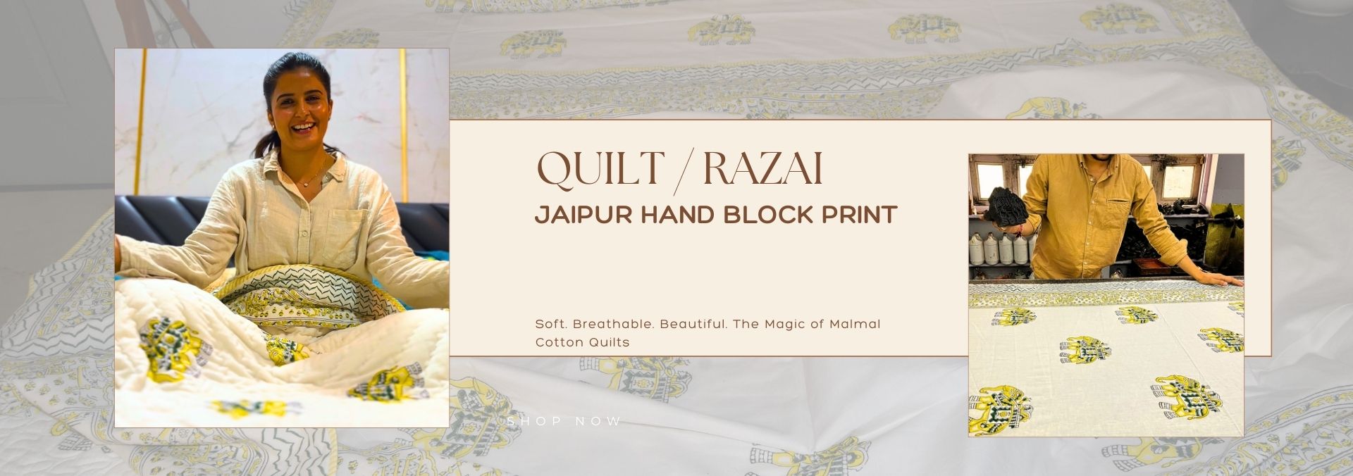 Traditional Jaipuri Hand Block Print Fabrics & Ethnic Wear